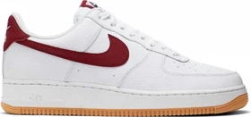 Nike Air Force 1 white/blue void/gum medium brown/team red (Herren)