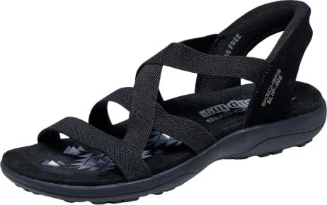 Skechers Slip-Ins: Reggae Slim - Stretch Flex schwarz (Damen)