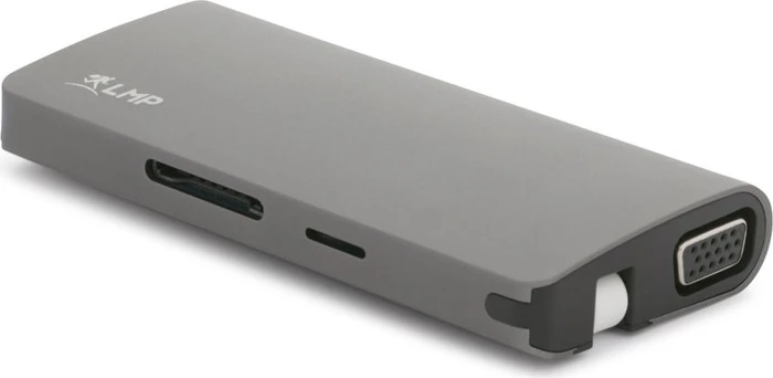 LMP USB-C Travel Dock, 9-Port, USB-C 3.0 [Stecker], space gray