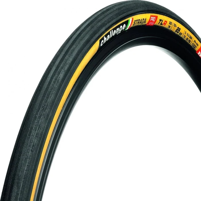 Challenge Strada Pro 700x25C Reifen faltbar black/tan