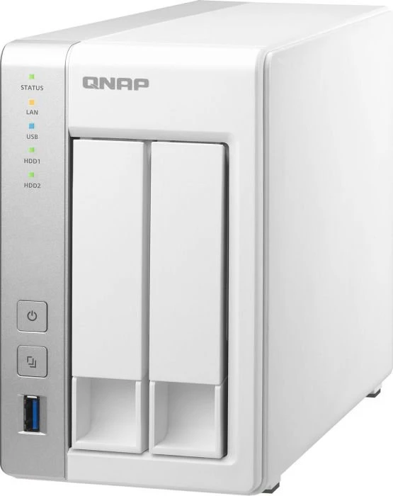 QNAP Turbo Station TS-231, 512MB RAM, 2x RJ-45 1000Base-T, 3x USB-A 3.0