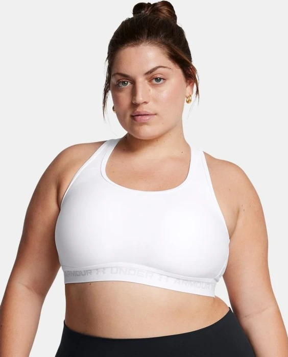 Under Armour Armour Mid Crossback Sport-BH white/halo gray (Damen)