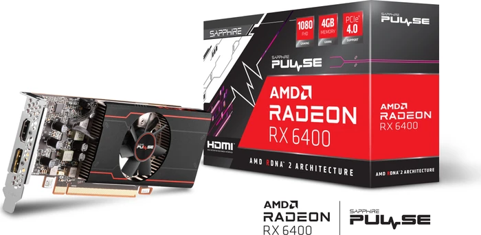 Sapphire Pulse Radeon RX 6400, 4GB GDDR6, HDMI, DP, lite retail