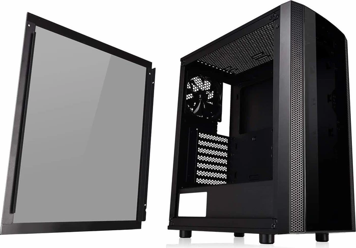 Thermaltake Versa J25 TG, schwarz, Glasfenster
