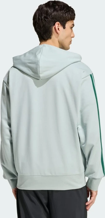 adidas Essentials 3-Streifen French Terry Hoodie wonder sage/collegiate green (Herren)