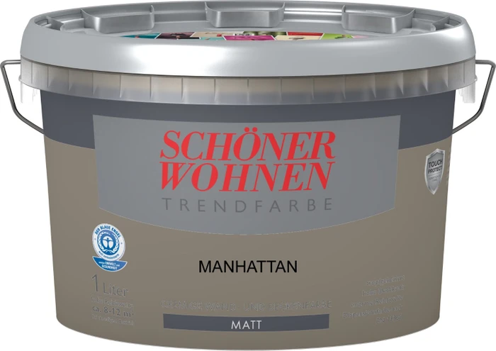 Schöner Wohnen Trendfarben innen manhattan matt, 1l