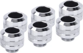 Alphacool Eiszapfen PRO Rohranschluss G1/4" auf 13mm, chrome, 6er-Pack