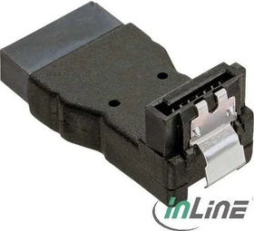 InLine SATA Adapter, SATA Stecker auf Buchse, unten gewinkelt (27700B)
