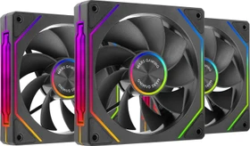 Mars Gaming MF-Linkfinity 2R Reversed Fan Kit, schwarz, 120mm, 3er-Pack