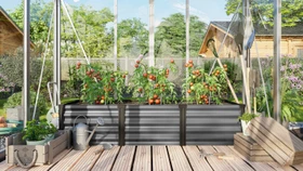 Vitavia Linus In&Out 401 S Hochbeet 185x65cm granit/schwarz