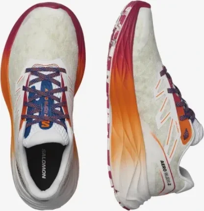 Salomon Aero Glide 2 white/dragon fire/vivacious (Damen)