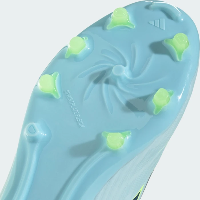 adidas F50 Sparkfusion League Mid Cut FG/AG almost blue/dusky petrol/hi-res yellow (Junior)