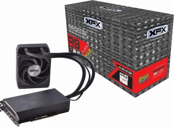 XFX Radeon R9 Fury Pro Liquid Cooled, 4GB HBM, HDMI, 3x DP