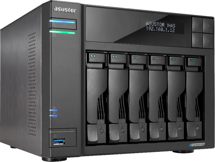 Asustor Lockerstor 6 Gen2+ AS6706T v2, 8GB RAM, 2x RJ-45 5GBase-T, 2x USB-A 3.1