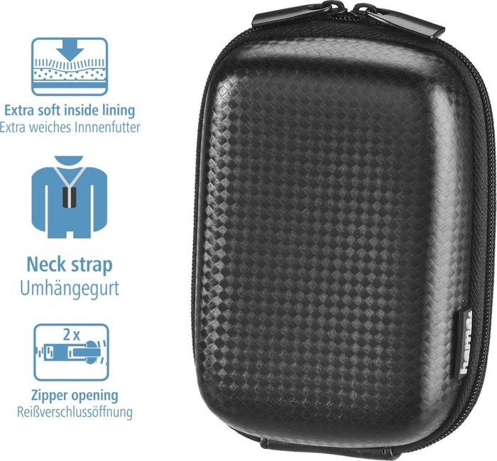 Hama Hardcase Carbon Style 60L Kameratasche schwarz