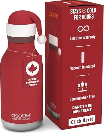 Asobu Bestie Isolierflasche 473ml santa