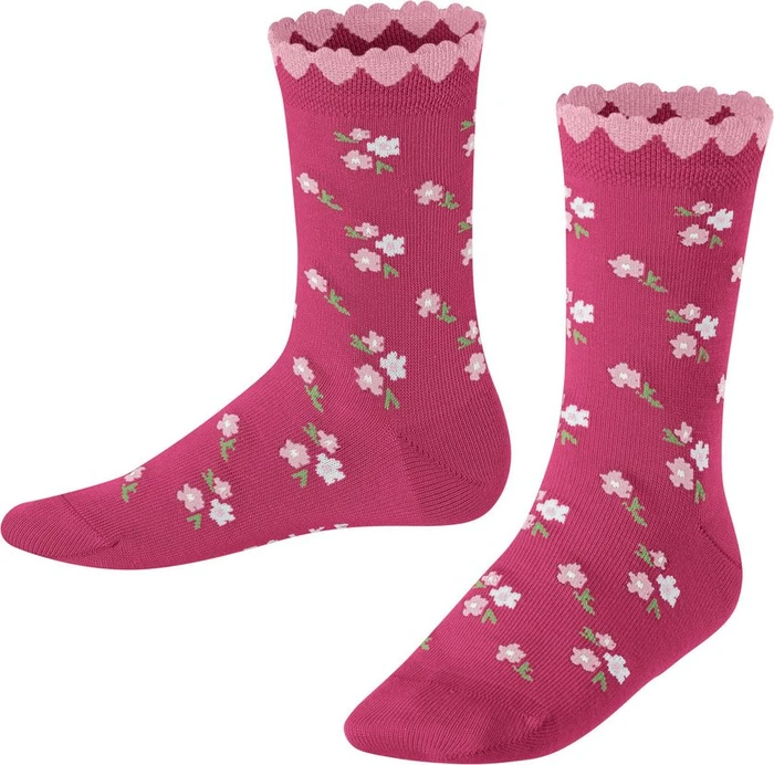 Falke Ditsy Flowers Socken fuchsia (Junior)