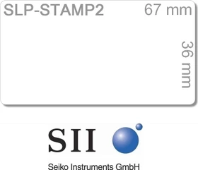 Seiko Instruments Etiketten SLP-STAMP2, 36x67mm, weiß, 2er-Pack (620 Etiketten)