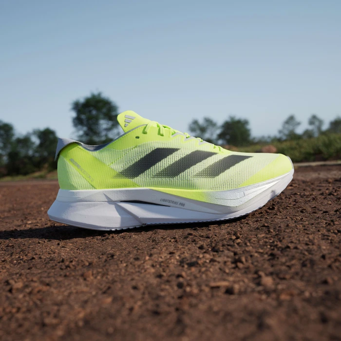 adidas Adizero Boston 12 lucid lemon/core black/silver metallic (Herren)