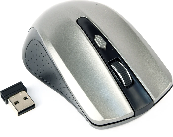 Gembird Wireless Optical Mouse 4B-04 grau/schwarz, USB
