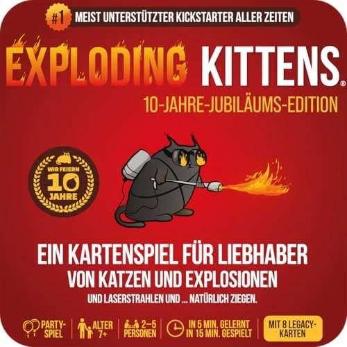 Exploding Kittens - 10-Jahre-Jubiläums-Edition