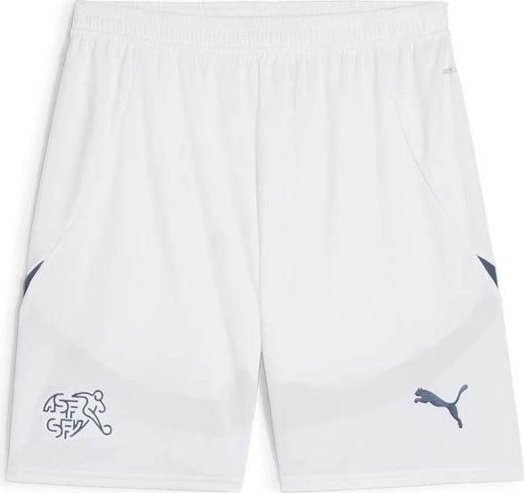 Puma UEFA EURO 2024 Schweiz Replica Shorts Hose puma white/icy blue (Herren)