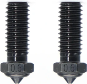 QIDI Druckdüse Stahl gehärtet für X-Smart 3/X-Plus 3/X-Max 3/Q1-Pro 2er-Set, 0.6mm, 2er-Pack