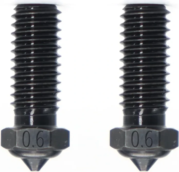 QIDI Druckdüse Stahl gehärtet für X-Smart 3/X-Plus 3/X-Max 3/Q1-Pro 2er-Set, 0.6mm, 2er-Pack