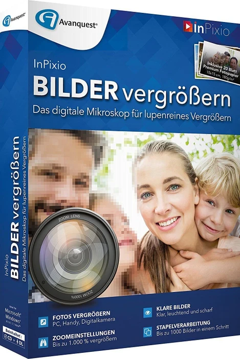 Avanquest InPixio Bilder vergrößern (deutsch) (PC)