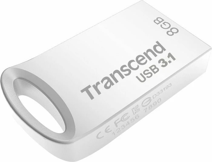 Transcend JetFlash 710 8GB silber, USB-A, USB 3.2 Gen 1×1