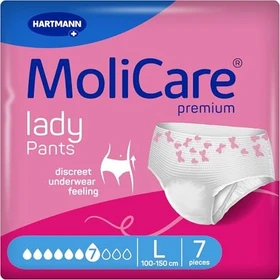 Hartmann MoliCare Premium Lady Pants 7 Tropfen Schutzhose Größe L, 7 Stück