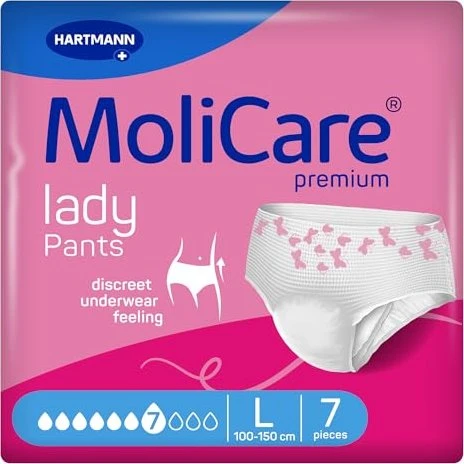 Hartmann MoliCare Premium Lady Pants 7 Tropfen Schutzhose Größe L, 7 Stück