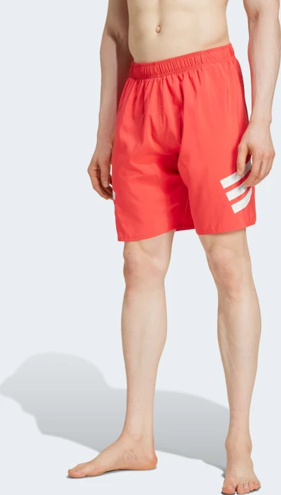 adidas 3-Streifen 8-Inch Badeshorts semi lucid red/white (Herren)