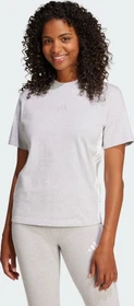 adidas Essentials 3-Streifen Cotton T-Shirt kurzarm light grey heather/white (Damen)