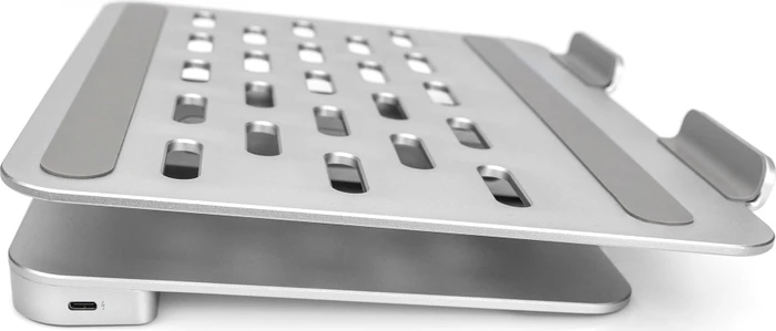 Digitus Variable Notebook-/Tablet-Halterung, 6-Port USB-C-Docking Station, silber