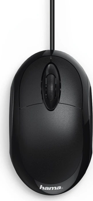Hama MC-100 Mouse schwarz, USB