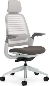 Steelcase Series 1 Bürostuhl mit Kopfstütze, dunkelbraun