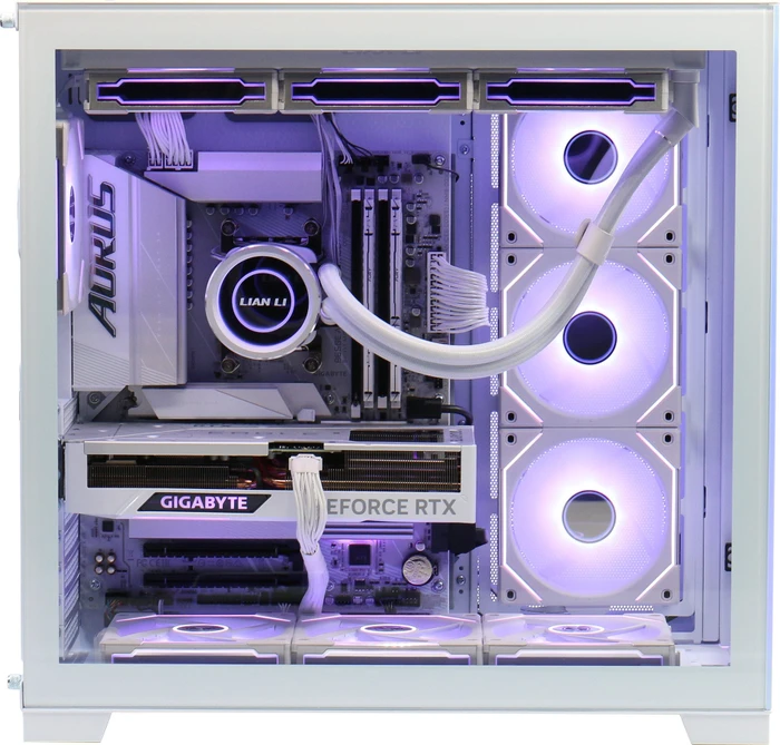 Hyrican Pure White 7408, Ryzen 7 7800X3D, 32GB RAM, 2TB SSD, GeForce RTX 5080