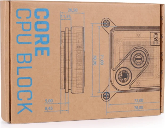 Alphacool Core 1 Aurora White, Messing/Nickel