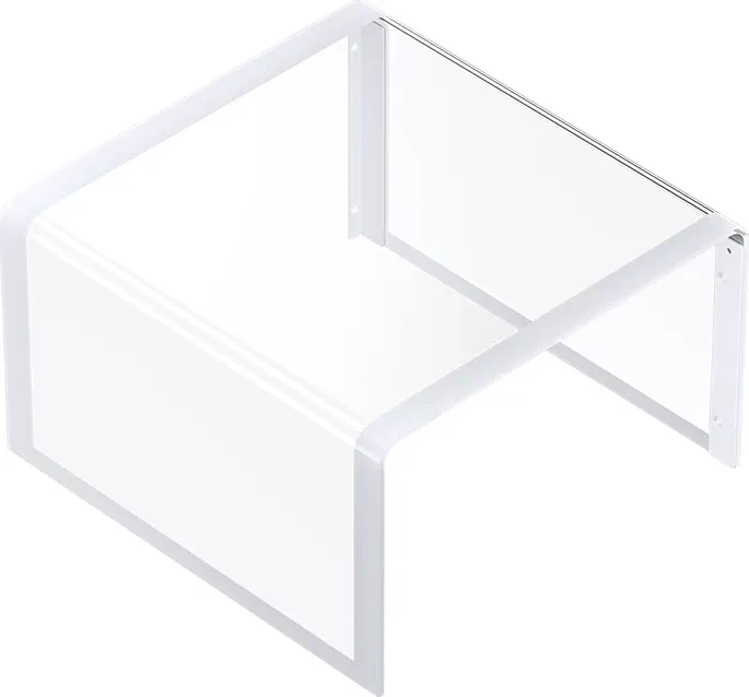 Jonsbo V12 White, weiß/braun, Glasfenster