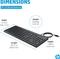 HP 150 kabelgebundene Tastatur, schwarz, USB, DE Vorschaubild