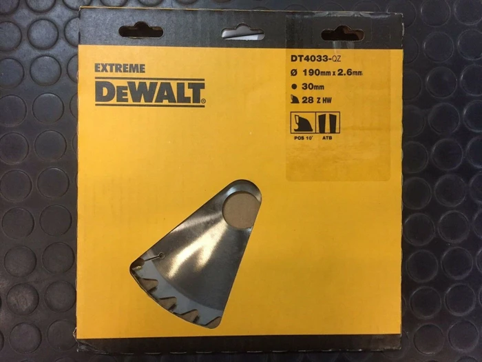 DeWalt DT4033 Extreme Kreissägeblatt 28Z, 190x1.8x30mm, 1 Stück