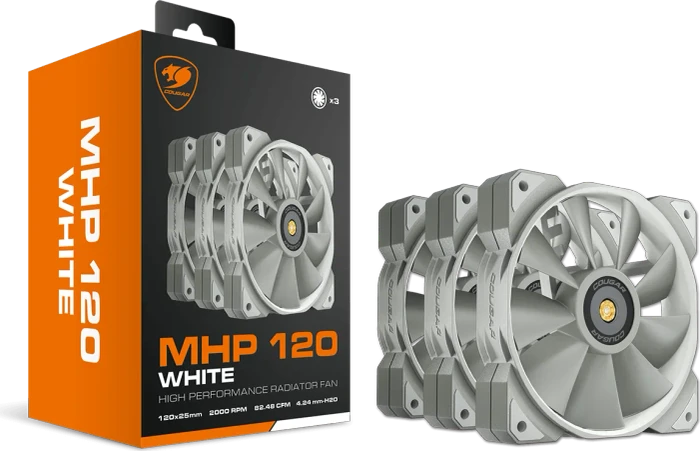 Cougar MHP 120, weiß, 120mm, 3er-Pack