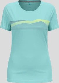 Odlo F-Dry Funktionsshirt kurzarm aqua haze (Damen)