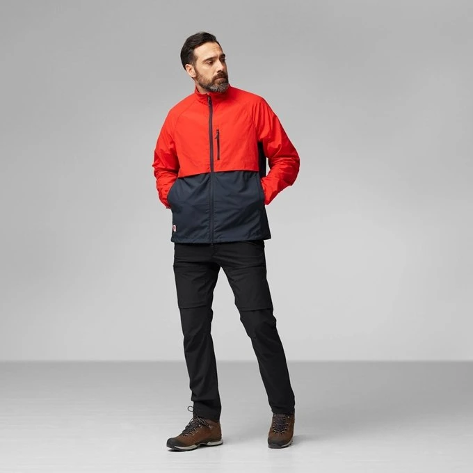 Fjällräven HC Hybrid Funktionsjacke dark navy/flame orange (Herren)