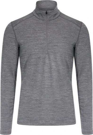 Icebreaker Merino 200 Oasis Half Zip Funktionsshirt langarm gritstone heather (Herren)