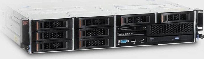 IBM System x3630 M4, Xeon E5-2407 v2, 8GB RAM, 2HE