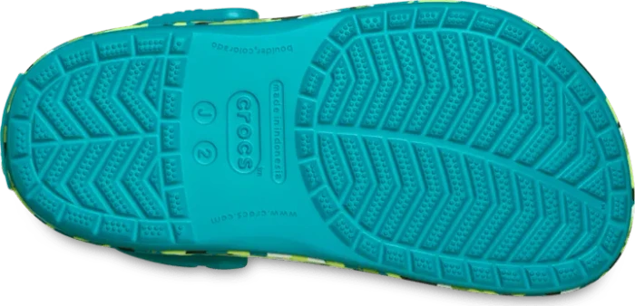 Crocs Crocband Glow Confetti Band Clog turbo teal/multi (Junior)