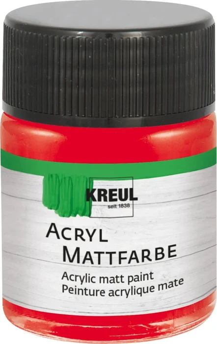 Kreul Acryl Mattfarbe, rot, 50ml (75505)