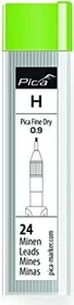 Pica-Marker Fine Dry Set Bleistiftmine H 0.9mm graphit, 24er-Pack
